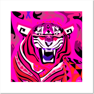 beast bengal tiger in mandala madness wallpaper 2 Posters and Art